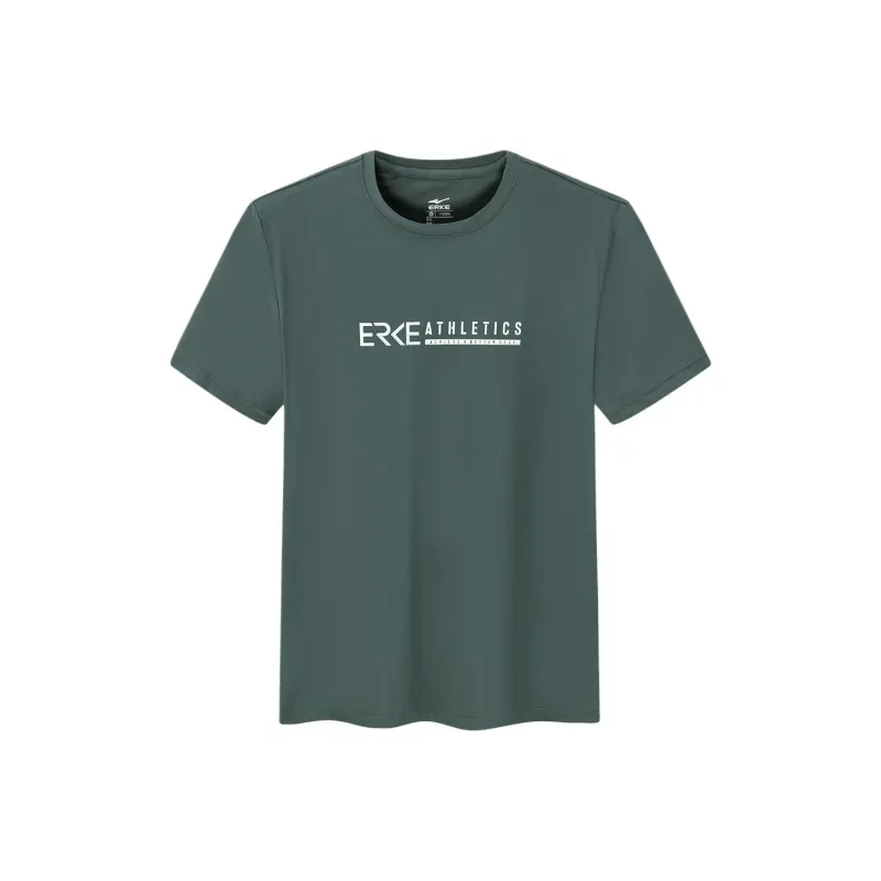 Erke Tennis Series T Shirt Men's Mountain Walk Green-0