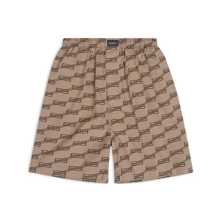 Balenciaga SS22 Casual Shorts Men's Brown-0