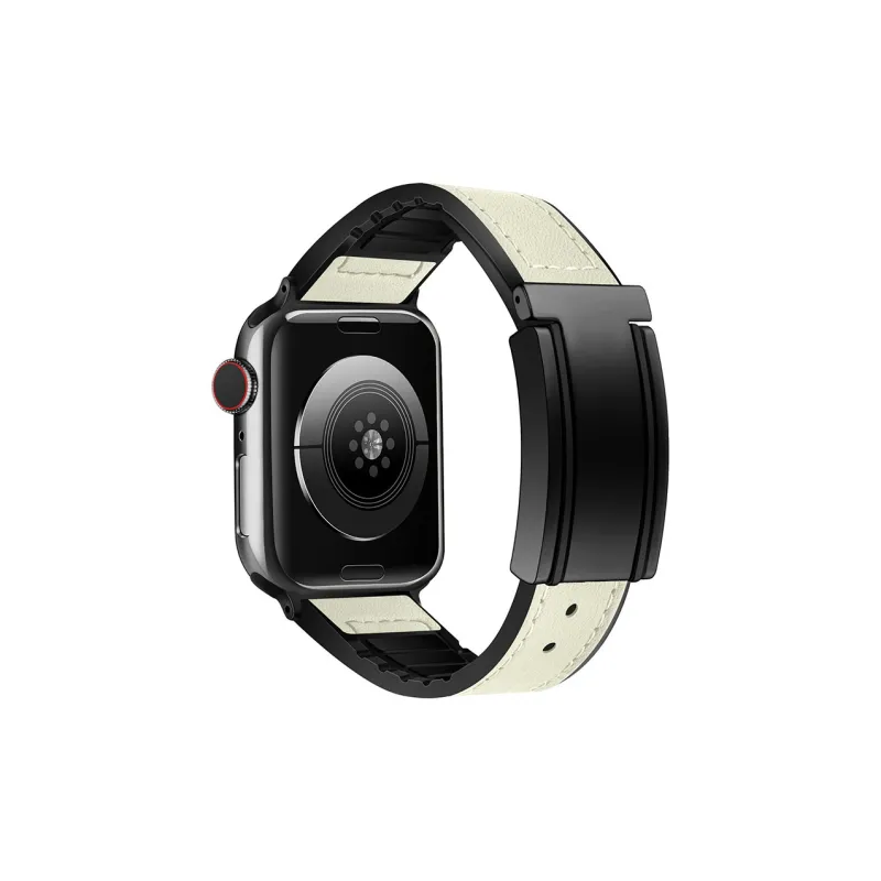ZHENGGUANG Watch Band Apple Compatibility Genuine Leather Material-0