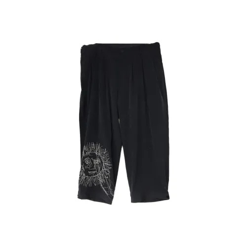 Yohji Yamamoto Pour Homme 블랙 남성 캐주얼 팬츠