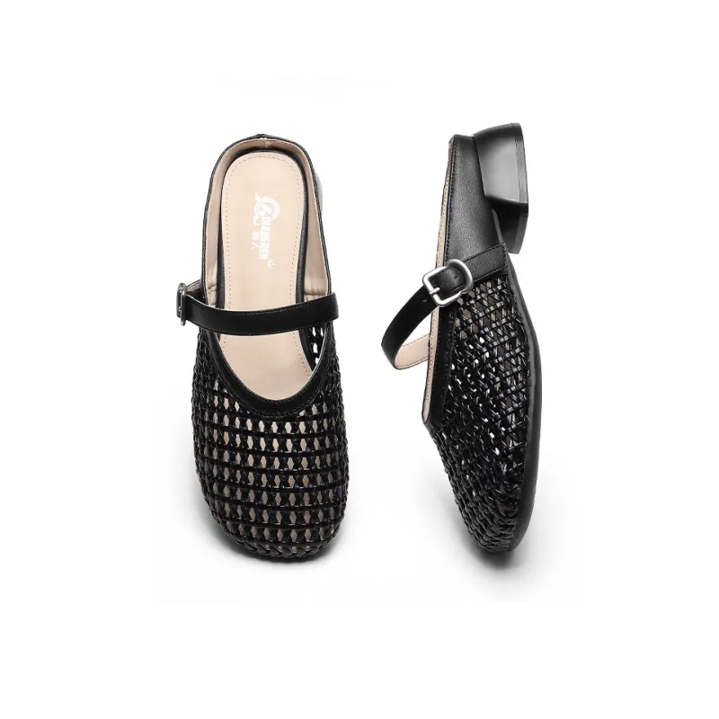 Strongman Closed Toe Slippers Women's Black-4