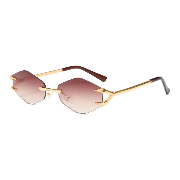 YUZHAOLIN Zinc Alloy Irregular Shape Sunglasses Unisex-5