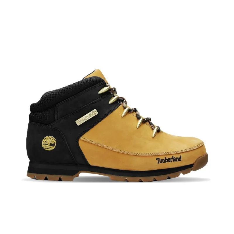 Timberland Euro Sprint Anti Slip Wear Resistant Mid Top Hiking Shoes Unisex Light Brown-1