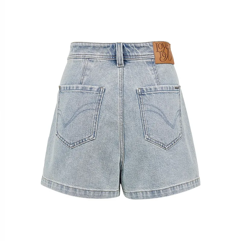 ONLY Denim Shorts Women's J32 Washed Denim Blue-1