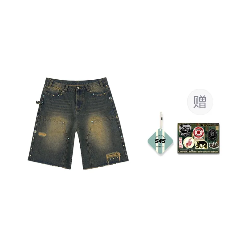 S45 Denim Shorts Men Blue-0