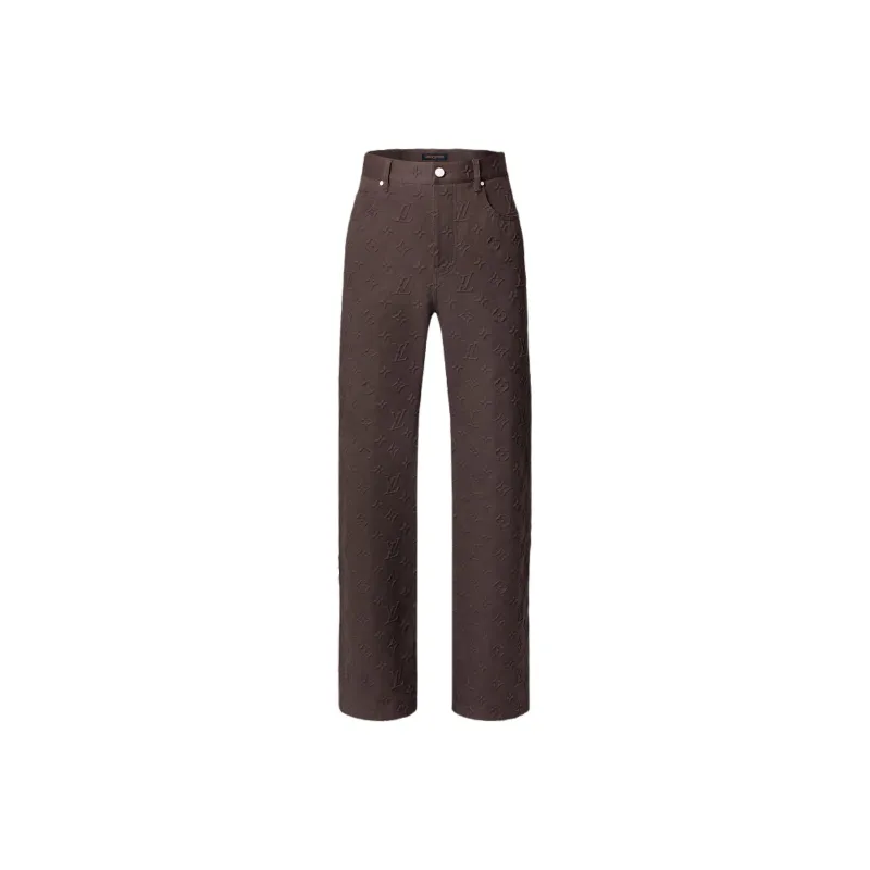 LOUIS VUITTON Monogram Embossed Skate Pants-0