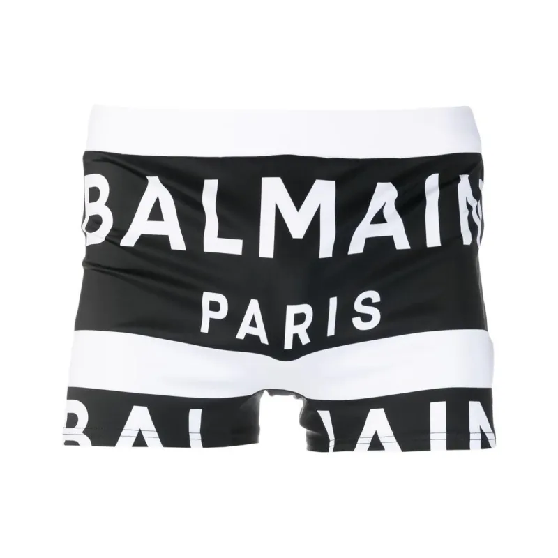 BALMAIN Swimming Shorts Men Black-0