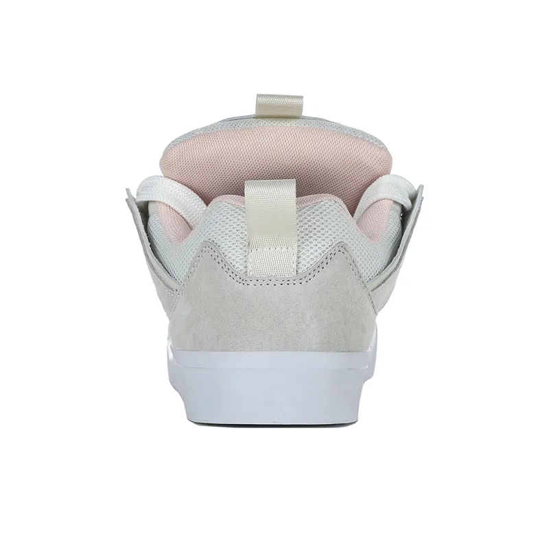 FERW Peach Whispers, White Peach Pink Abrasion Resistant Low Top Skateboard Shoes Unisex Pink-2