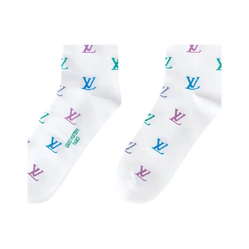 LOUIS VUITTON M7979M Lv Blason Shading Socks-4