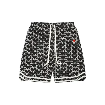 Emotionally Unavailable X CLOT Emotionally Unavailable Co-brand Casual Shorts Unisex Black