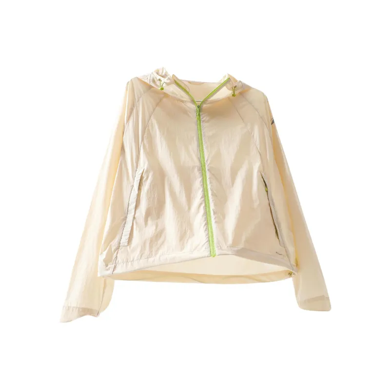DECATHLON Waterproof, Windproof, And Breathable Sun Protection Clothing Women's Beige-3