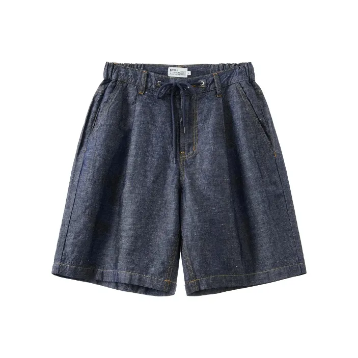 BUTTBILL Denim Shorts Unisex Blue-0