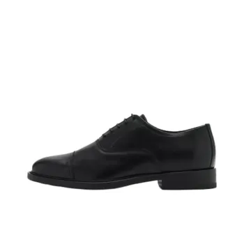 MANGO Dress Shoes Men Low Top Black
