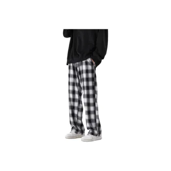 Fakeyoung Casual Pants Unisex Plaid