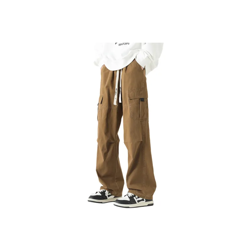 P8H9 Casual Pants Unisex Stone Gray-21