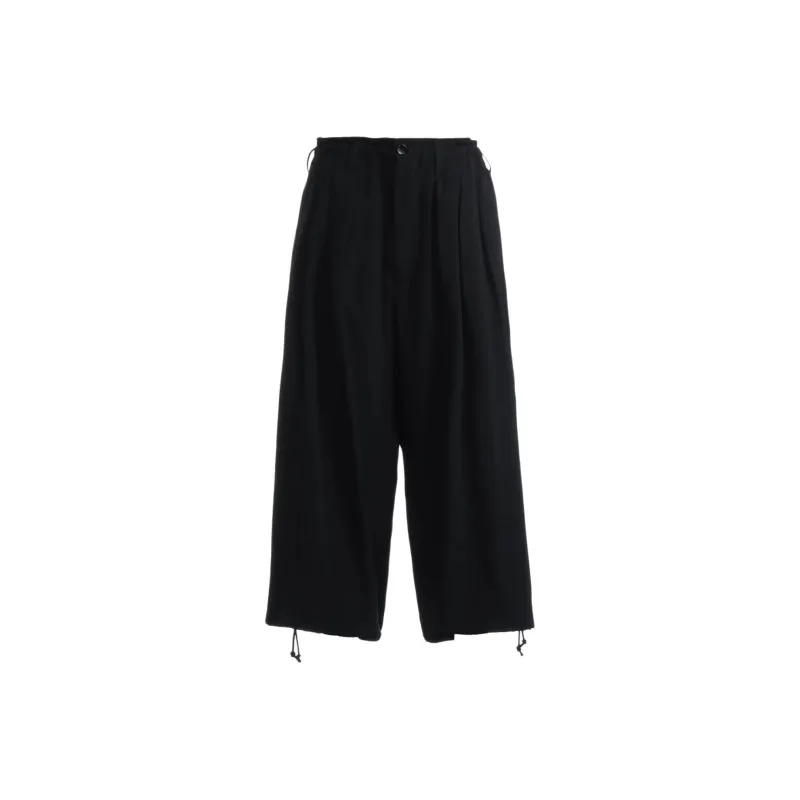 Yohji Yamamoto Ground Y SS25 Casual Pants Unisex Black-1