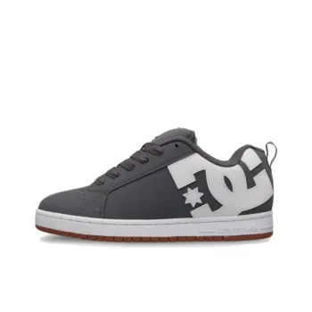 DC Shoes Court Graffik Breathable Low Top Skateboard Shoes Men's Gray