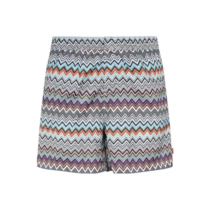 MISSONI Zig-zag Print Swim Shorts-0
