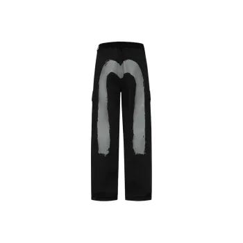 EVISU 2024 Fall And Winter Casual Pants Men Black