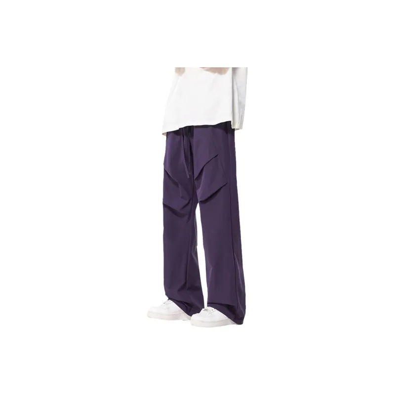 FASTFISH Casual Pants Unisex Black-14