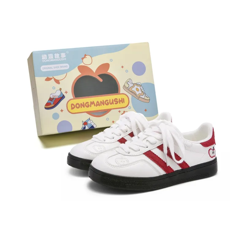 Anime Story Slip Resistant, Abrasion Resistant, Lightweight, Breathable Low Top Skateboard Shoes Women's-4