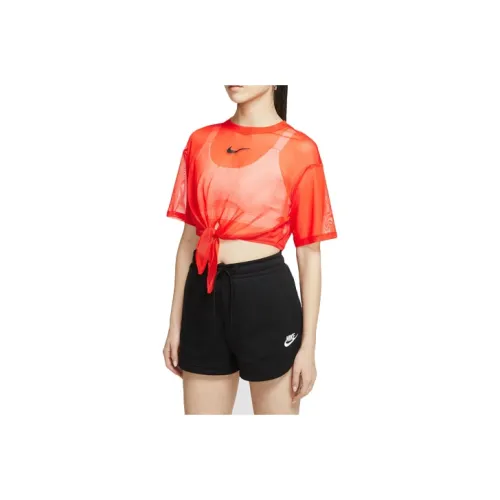 Nike Crop Tops Women's Team Orange/Black