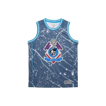 LiNing Disney Basketball Jersey Men's Blue Spot All Over Print