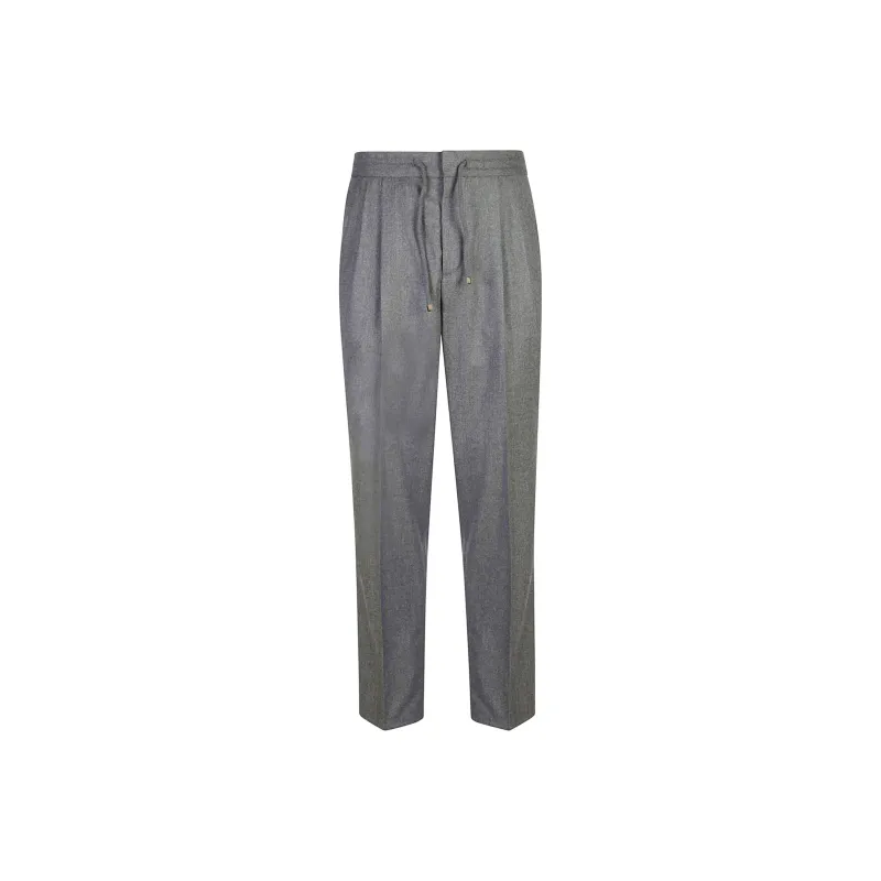 Brunello Cucinelli Pleated Tapered Leg Trousers-0