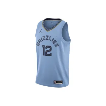 Jordan Morant Basketball Jerseys Men's Blue