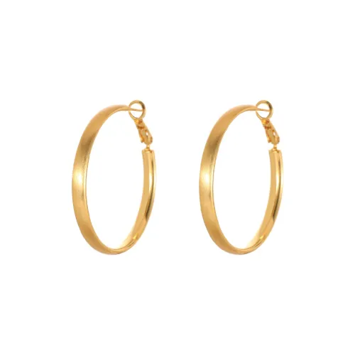 Rhymes Gold Plated Copper Earrings Women's