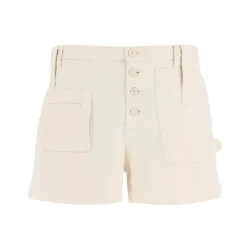 ETRO High Waisted Button-Up Chino Shorts