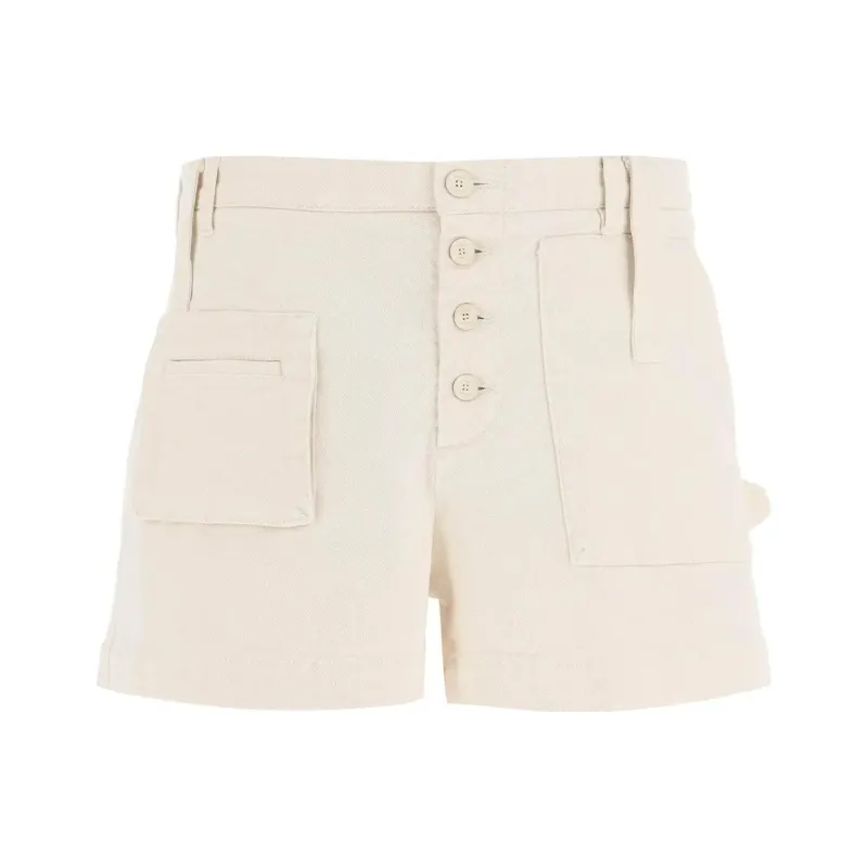 ETRO High Waisted Button Up Chino Shorts-0