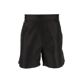 Givenchy Logo Plaque Elasticated Waistband Swimming Trunks