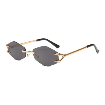 YUZHAOLIN Zinc Alloy Irregular Shape Sunglasses Unisex