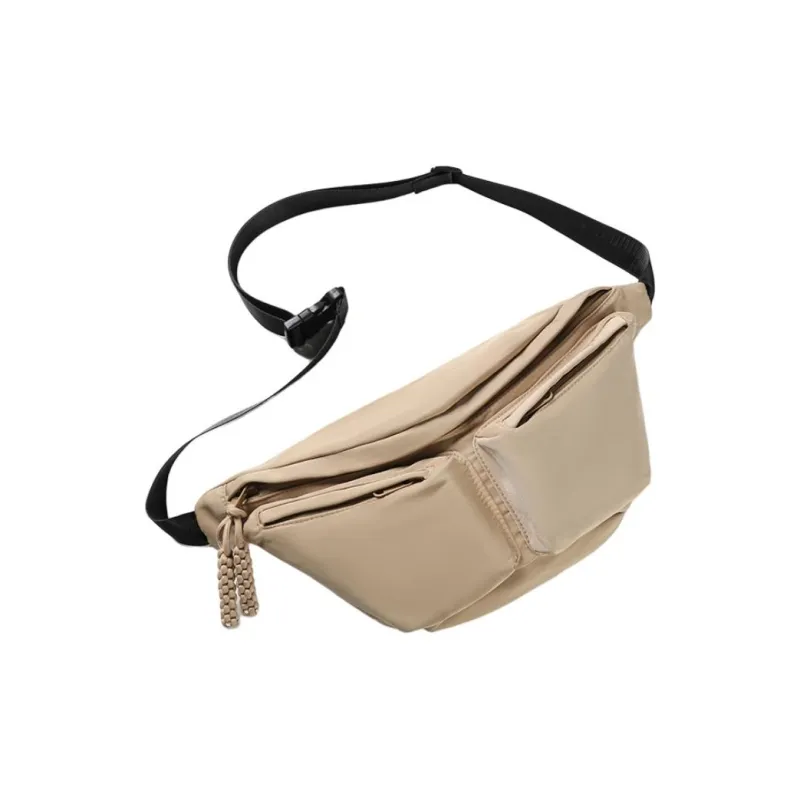 GOBLIN SHARKS 1759 Nylon Fanny Pack Regular Unisex Ecru/Black/Khaki-12