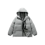 Light Gray Thickened Hooded