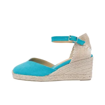 Castañer Chiarita Wedge Heel High Heels 7cm Women's Blue