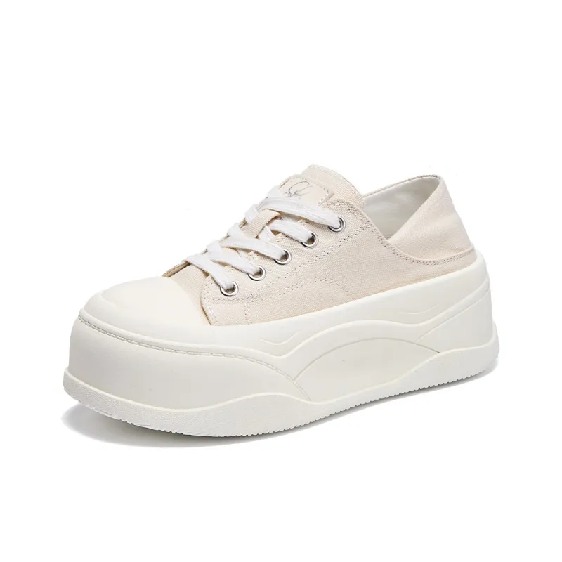 La Chapelle Cushioning, Slip Resistant, And Abrasion Resistant Low Top Casual Shoes Women's White-0