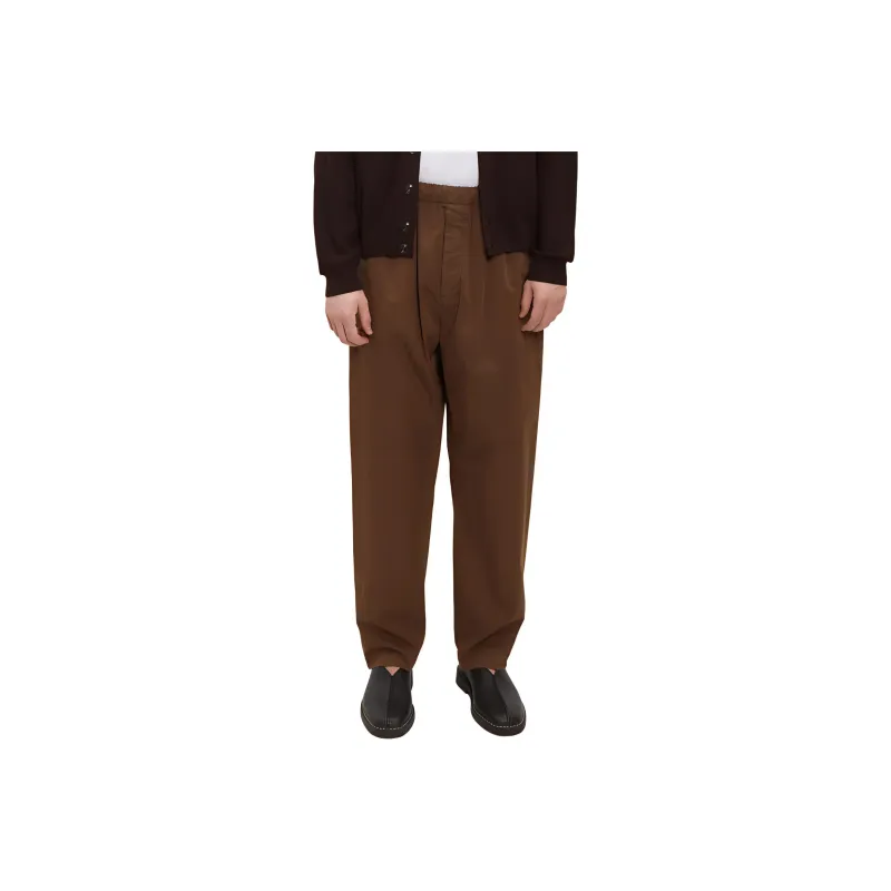 LA GARCONNE SS24 Casual Pants Men's Deep Tobacco-0