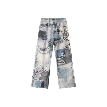 XINYINSU 24FW Jeans Unisex Blue