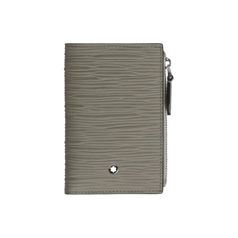 MONTBLANC Leather Wallet Mini Men's Earth Gray-0