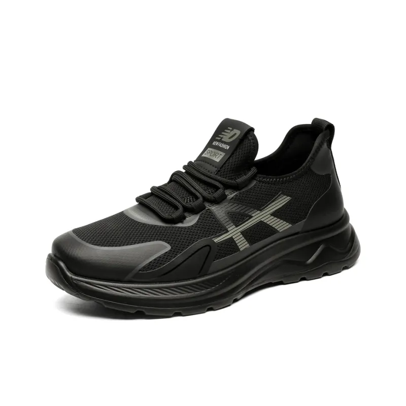 ACEMICKY Cushioning, Slip Resistant, And Abrasion Resistant Low Top Casual Shoes Men's Black-1