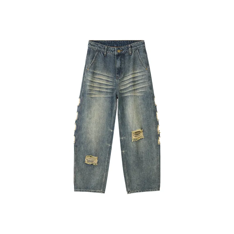 ZENGZHI Jeans Unisex Blue-0