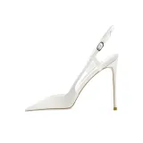 Satin Edge Button White 10.5cm