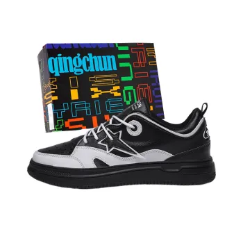 SMDXDMS Abrasion Resistant, Lightweight, And Breathable Low Top Skateboard Shoes Men's