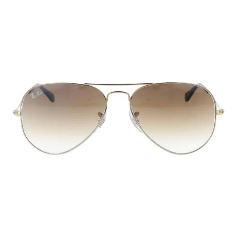 RayBan Metal Aviator Sunglasses Unisex Gold-0