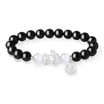 Lao Feng Xiang Glass Cat Eye Bracelets Unisex