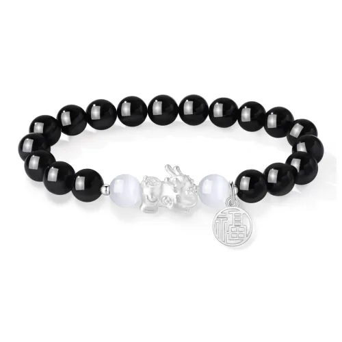 Lao Feng Xiang Glass Cat Eye Bracelets Unisex