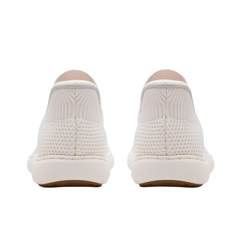Clarks Nalle Step Breathable Low Top Casual Shoes Women's White-4