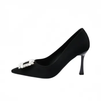 Crelinkxlat Slim Heel High Heels Women's Black